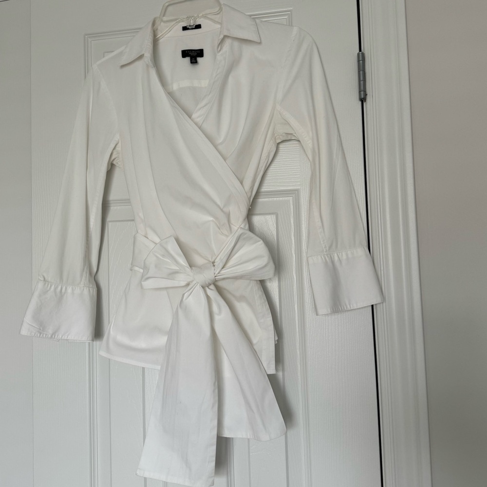 Talbots Wrap Style Blouse